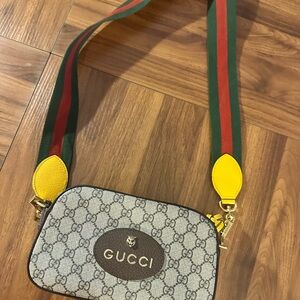 Gucci Brown and Beige Logo Pattern Bag